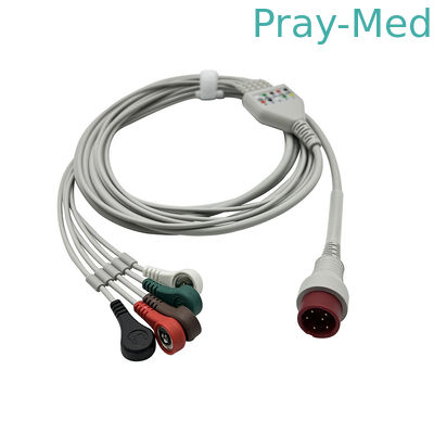 comprar Cable original de 6pin ECG para el zoncare 3/5 broche de una pieza del cable de las ventajas ECG Fabricación en línea