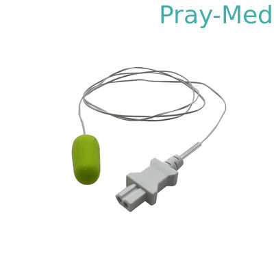 comprar Monocanal médico disponible de la punta de prueba los 0.7m de la temperatura del termómetro de oído Fabricación en línea
