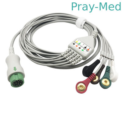 comprar Mindray Beneview T5/cable paciente de T8 ECG para el diámetro de Datascope 4.0m m Fabricación en línea
