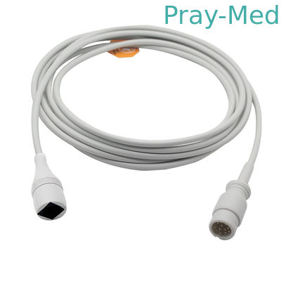 comprar Chaqueta invasor de Pin Connector Grey 3M TPU del cable 12 de la presión arterial de Comen IBP Fabricación en línea
