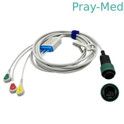 comprar Yilang 3/5 lleva directo conecta la longitud del IEC los 3.6m del cable de ECG para el monitor paciente Fabricación en línea