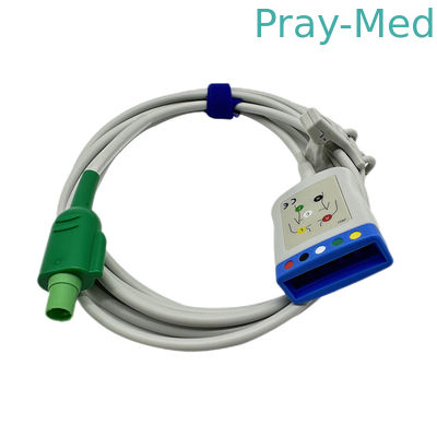 comprar TPU del cable 3 o 5 del tronco de los 2.4m 12PIN GE ECG material de la chaqueta de la ventaja Fabricación en línea