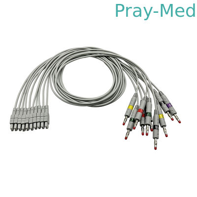 comprar GE Marquette MAC ECG Leadwire con adaptador de plátano / abrazadera TPU 0.9M 2016032-001 Fabricación en línea