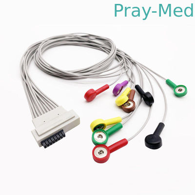 comprar 10 Leadwire los 0.9m de Cardioline ECG de la ventaja 16 Pin Banana Connector AHA/IEC Fabricación en línea