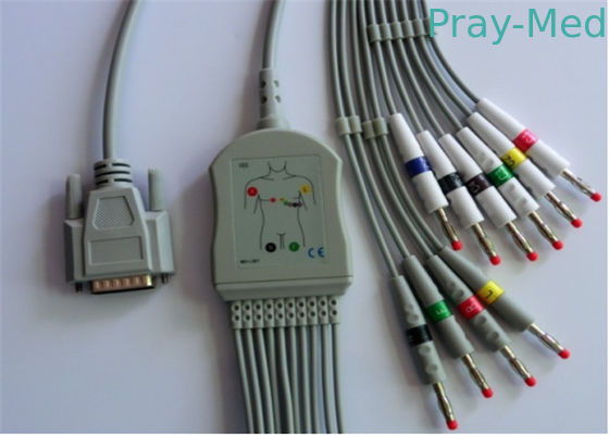 comprar Cable de Goldway/de Nihon Kohden Ecg, Pin del DB 15 del cable del diámetro Mindray Ecg de 5.0m m Fabricación en línea