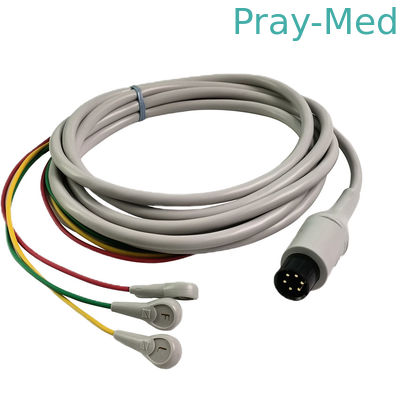 comprar Original Nihon Kohden 6pin de una pieza Cable de paciente de ECG BJ-753P 3lead 3.6m Fabricación en línea