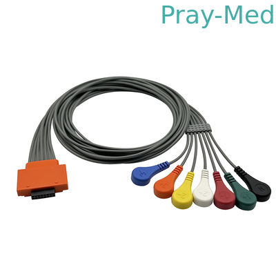 comprar Cable de ECG Holter para Cardioline Walk400h 5 7or10 Conector de conexión de plomo 16pin Fabricación en línea