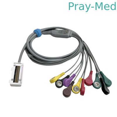 comprar Meditech Cardiup ECG Holter Cable para CardiUP!3 CardiUP!12 chaqueta de TPU conector Snap de 10 canales Fabricación en línea