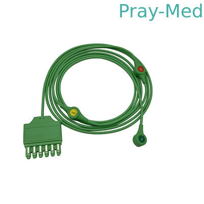 comprar Drager 3 de conducción reutilizable ECG MonoLead Cable ECG Leadwire Snap MS14555 Fabricación en línea