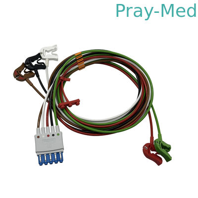 comprar ECG/EKG 5 Conjuntos de plomo Conjuntos de plomo blindado Snap AAMI M1968A 989803125841 Fabricación en línea
