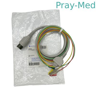 comprar Cable ECG de una pieza Nihon Kohden original, 3 derivaciones, cables de derivación ECG K353A, pinza Fabricación en línea