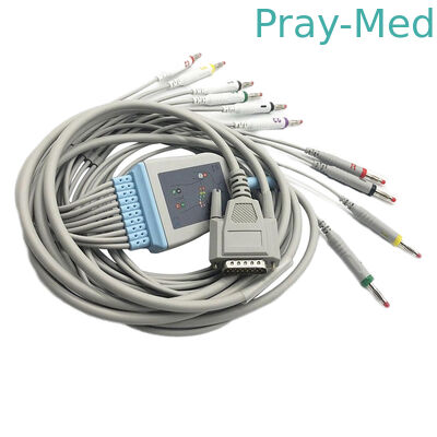 comprar Cable de Goldway/de Nihon Kohden Ecg, Pin del DB 15 del cable del diámetro Mindray Ecg de 5.0m m Fabricación en línea