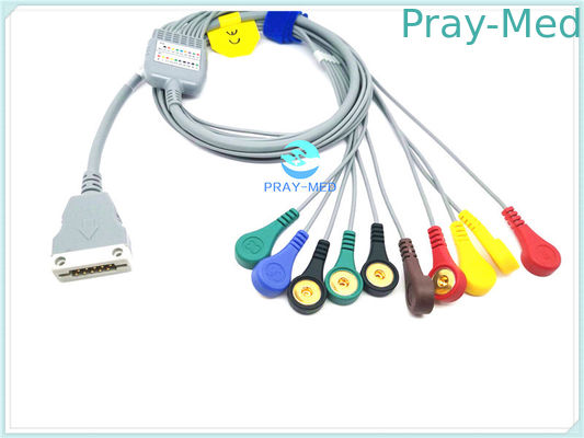 comprar Cable paciente compatible de Beneware ECG, 12 cable de la ventaja ECG con el material de TPU Fabricación en línea