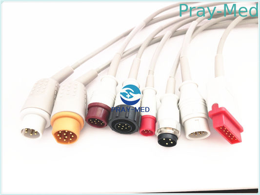 comprar AAMI Mindray/cable de Spacelabs Ibp, cable de la presión arterial de 6 conectores pin Fabricación en línea