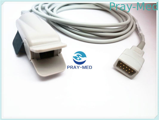 comprar Cable durable del material de la punta de prueba TPU del oxímetro del pulso del clip del finger de Datascope Fabricación en línea