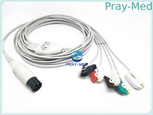 comprar Cable paciente de la ventaja ECG del Pin 5 de AAMI 6 para la longitud de Spacelabs/de Mindray los 3.6m Fabricación en línea