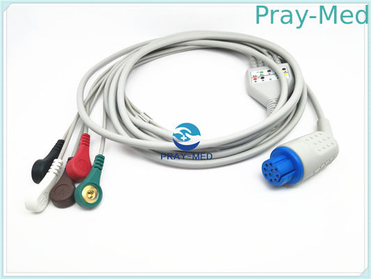 comprar Cable compatible del electrodo de Ecg del DATEX, cable de alambres de una pieza de ventaja de TPU ECG Fabricación en línea