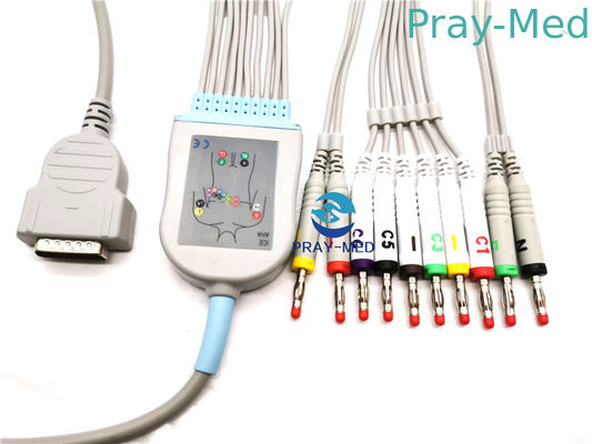 comprar Cables de GE Marqutte MAC1000 GE Ecg, alambres de ventaja confiables de GE Ecg de la chaqueta de TPU Fabricación en línea