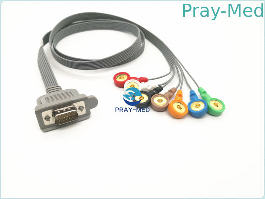 comprar Longitud paciente del cable el 1m de Pin Connector ECG del DMS 15 con el CE, ISO Fabricación en línea