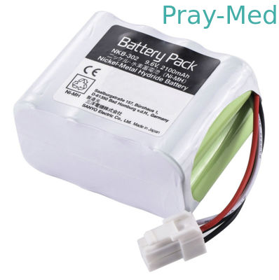 comprar blanco de la batería de 2100mAh 9.6v Nihon Kohden para NKB-302 X064 OPV-1500 OPV-1500K Fabricación en línea