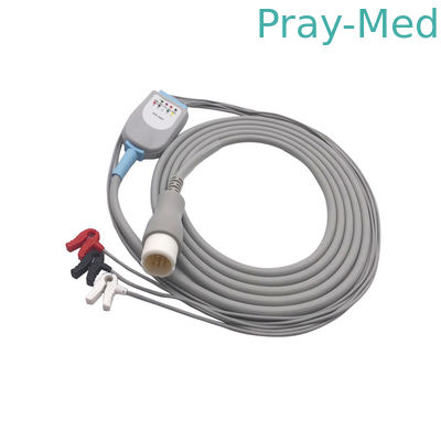 comprar Cable de Ecg de la ventaja de HP TPU 12pin 3 con el clip de la abrazadera del recién nacido Fabricación en línea