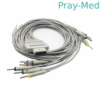 comprar El paciente del dinar ECG del Pin 3,0 de Medex 26 telegrafía 16 la chaqueta del alambre de ventaja TPU Fabricación en línea