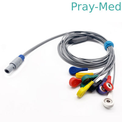 comprar El ODM 10 biomédicos del OEM lleva 14 el IEC compatible del cable BI9000 AHA del Pin ECG Fabricación en línea