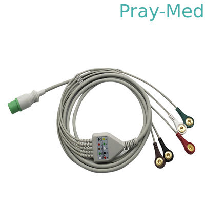 comprar La clase II MEK directo conecta 3/5 broche de la chaqueta de Pin Ecg Cable TPU de las ventajas 6 Fabricación en línea