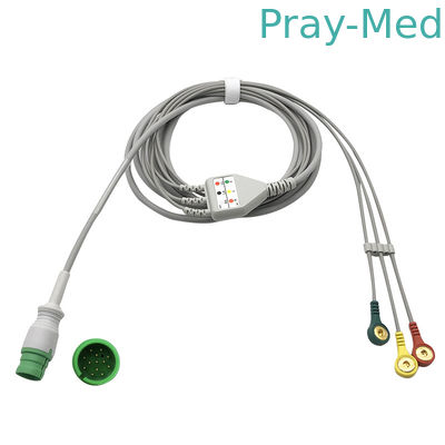 comprar Ronda 13 Pin Connector los 3.6m 3 cable de la ventaja ECG para Mediana D500 Fabricación en línea