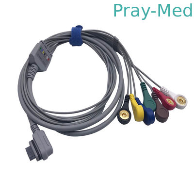 comprar El paciente de la ventaja ECG de GE 7 telegrafía el 1.1m 16pin con la chaqueta rápida de AHA o del IEC TPU Fabricación en línea