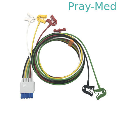 comprar Longitud los 0.9m 5 cable paciente de la ventaja M1971A ECG con la chaqueta del clip TPU Fabricación en línea