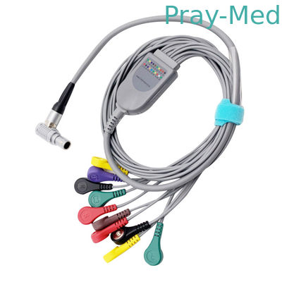 comprar Conector rápido de la ventaja ECG Holter Cable los 0.9m del Pin 10 de GE CM3000 10 Fabricación en línea