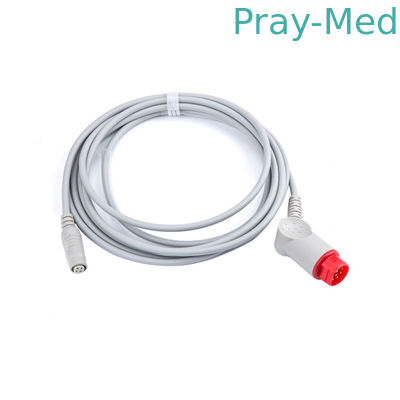 comprar Longitud del material los 3.6M del cable TPU del adaptador del transductor de Mindray IBP para el conector T5/T8 Fabricación en línea