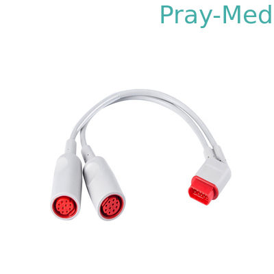 comprar Cable dual del convertidor de Siemens Drager SC6002 XL IBP, cable 16pin del adaptador de IBP Fabricación en línea