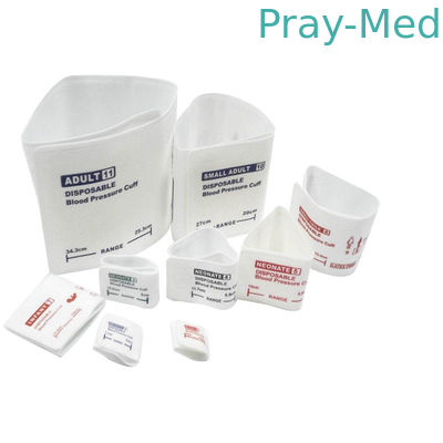 comprar 6 - blanco material no tejido disponible de Bladderless de los puños del 11cm NIBP Fabricación en línea