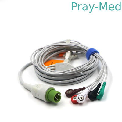 comprar Cable del ecg de la ventaja de Spacelabs 5 con el adulto rápido/17 pediátricos Pin Connector del extremo los 3.6m Fabricación en línea