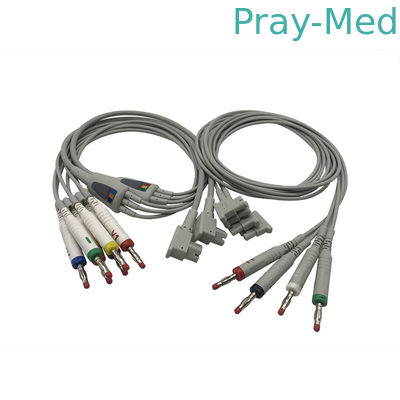 comprar El cable del ECG de HP/de HP con la ventaja 10 ata con alambre 2 Pin Connector Grey Color 989803151651 Fabricación en línea