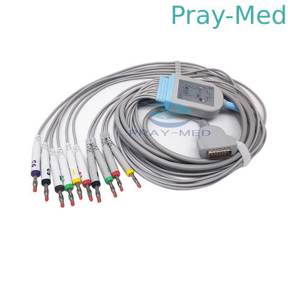 comprar Cable 10lead del ECG de GE Marquette con el plátano 4,0 2029893 001 con TPU Fabricación en línea