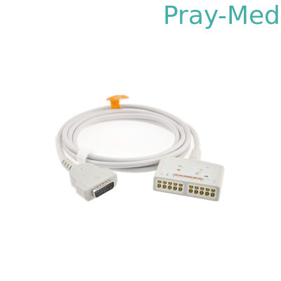 comprar ECG GE, 10lead, los 2.4m del tronco del cable de GE Marquette Mac con 10 el modelo de los alambres de ventaja MAC500/1100 Fabricación en línea