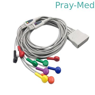 comprar 12-lead cable de diagnóstico AHA el 1.5m del leadset ECG ST80i para HP 989803180121 989803180131 Fabricación en línea