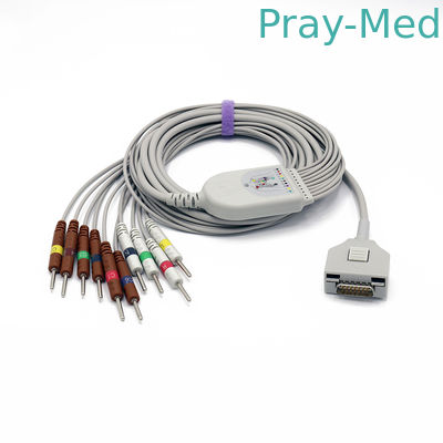 comprar Fukuda Denshi YO DB ligero del cable 0.9lb del ECG KP500 - conector 15 Fabricación en línea