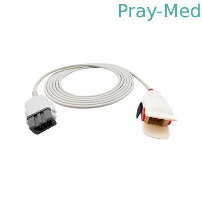 comprar Sensor adulto Spo2 de GE Ohmeda OXY F4 bujía métrica para el color suave del blanco gris de la extremidad del monitor paciente Fabricación en línea