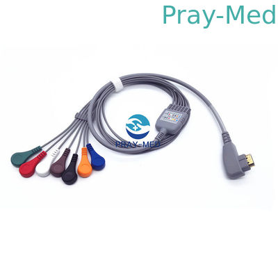 comprar 19 el cable paciente rápido 5/10 del Pin ECG lleva seguridad paciente compatible del sistema Holter del DMS 300 Fabricación en línea