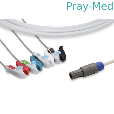 comprar Cable paciente de la ventaja ECG de Petas 4 con el capturador de 6 Pin/el peso del pellizco 0.7lb Fabricación en línea