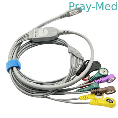 comprar La ventaja Holter Cable ECG de Jincomed 10 telegrafía el extremo gris los 0.9m de la broche 11pin Fabricación en línea