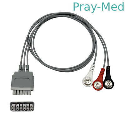 comprar La ventaja de la telemetría de Mindray TM60/80 ECG ata con alambre el gris TPU los 0.9m de EY6511B Fabricación en línea