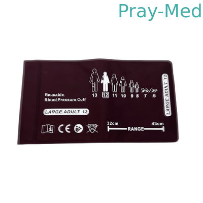 Puño no invasor reutilizable de nylon de la presión arterial adulto grande 12 de 32 - de los 43cm