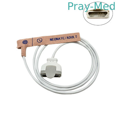 Compatible o M-LNCS OXI Spo2 Sensor desechable 11 Pin adhesivo textil de 0,9 m