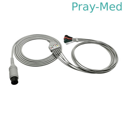 Cable de Mindray compatible con ECG 6 pin 3 o 5 conductores Pm8000 Pm9000