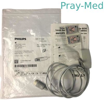 El cable de ECG original de 12 pines 5 de plomo 989803145061 M1668A 2.4m